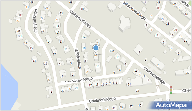 Śrem, Makowskiego Tadeusza, 6, mapa Śrem