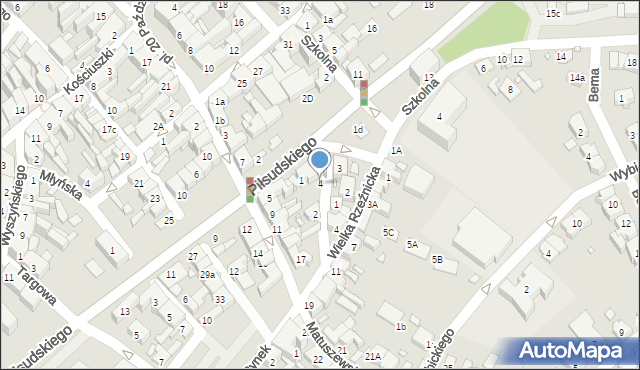 Śrem, Mała Rzeźnicka, 4, mapa Śrem