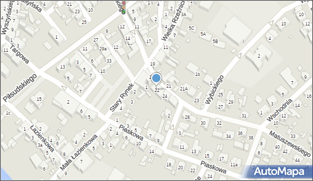 Śrem, Matuszewskiego Seweryna, dr., 22, mapa Śrem