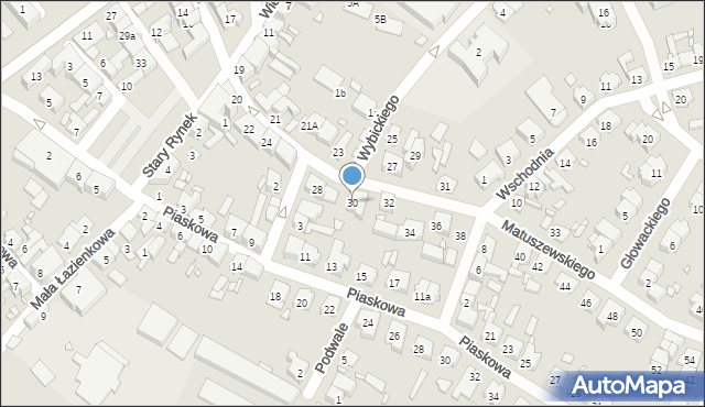 Śrem, Matuszewskiego Seweryna, dr., 30, mapa Śrem