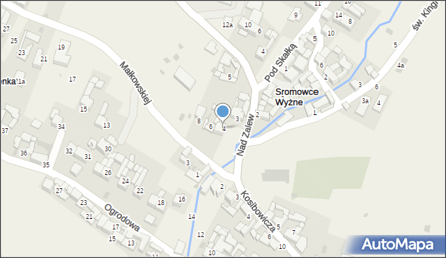Sromowce Wyżne, Małkowskiej Olgi, 4, mapa Sromowce Wyżne