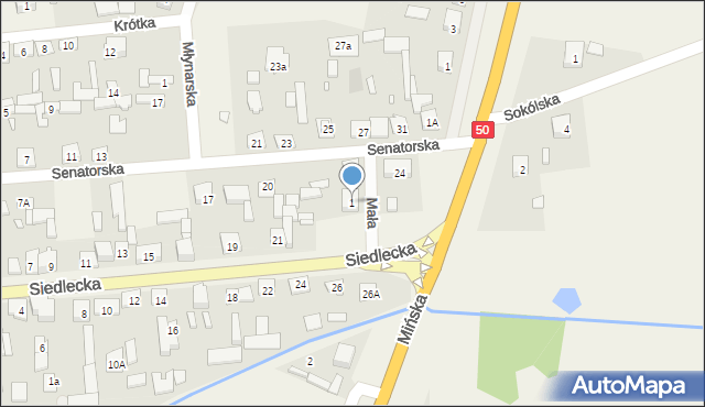 Stanisławów, Mała, 4A, mapa Stanisławów