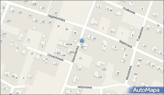 Stanowice, Marcinkowicka, 15, mapa Stanowice