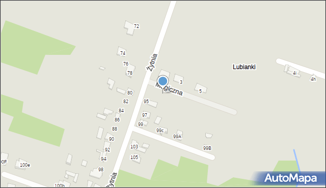Starachowice, Magiczna, 2, mapa Starachowic