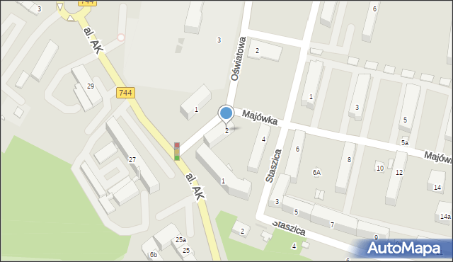 Starachowice, Majówka, 2, mapa Starachowic