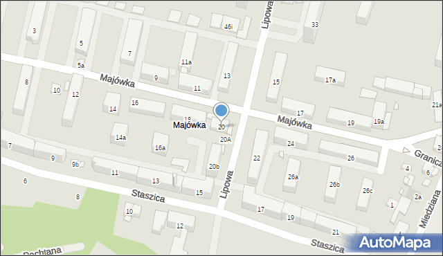Starachowice, Majówka, 20, mapa Starachowic