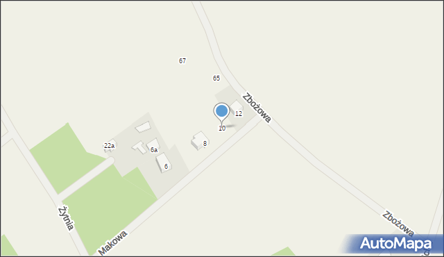 Stare Budy, Makowa, 10, mapa Stare Budy