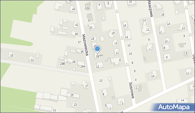 Stare Opole, Mazowiecka, 14, mapa Stare Opole