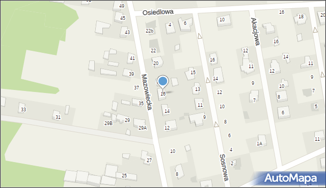 Stare Opole, Mazowiecka, 16, mapa Stare Opole