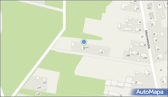 Stare Opole, Mazowiecka, 33, mapa Stare Opole