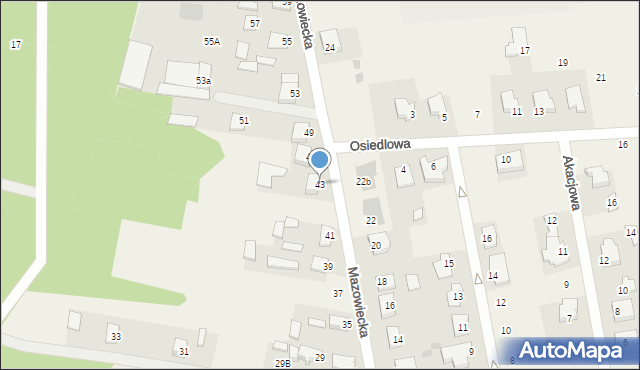 Stare Opole, Mazowiecka, 43, mapa Stare Opole