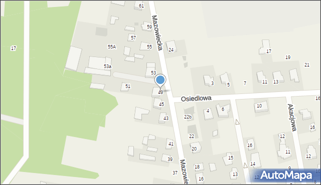 Stare Opole, Mazowiecka, 49, mapa Stare Opole