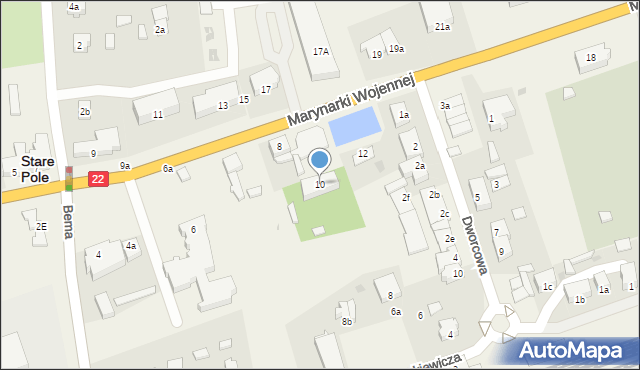 Stare Pole, Marynarki Wojennej, 10, mapa Stare Pole