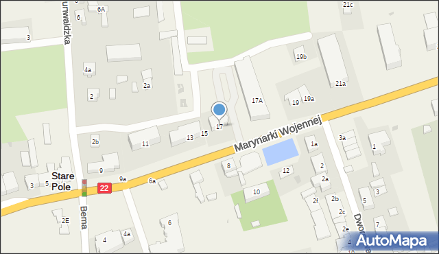 Stare Pole, Marynarki Wojennej, 17, mapa Stare Pole