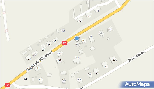 Stare Pole, Marynarki Wojennej, 36, mapa Stare Pole