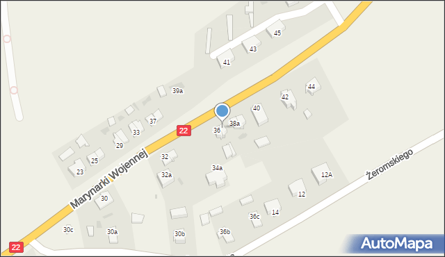 Stare Pole, Marynarki Wojennej, 36a, mapa Stare Pole