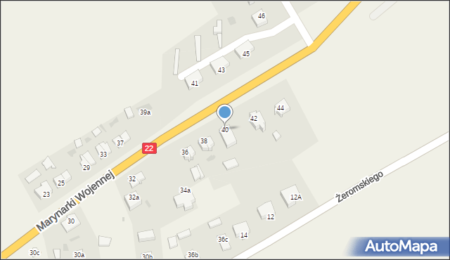 Stare Pole, Marynarki Wojennej, 40, mapa Stare Pole