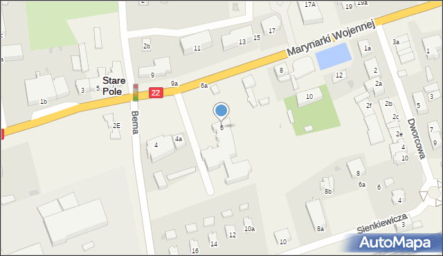 Stare Pole, Marynarki Wojennej, 6, mapa Stare Pole