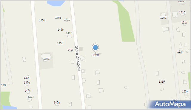 Stare Załubice, Mazowiecka, 137D, mapa Stare Załubice