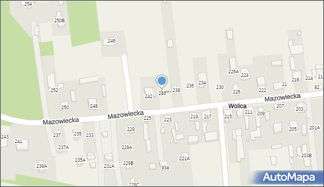 Stare Załubice, Mazowiecka, 240, mapa Stare Załubice