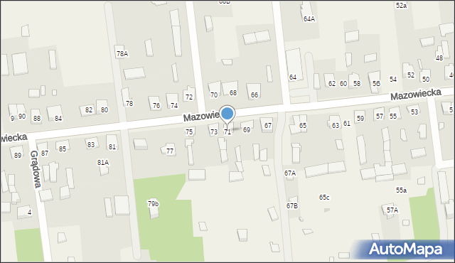 Stare Załubice, Mazowiecka, 71, mapa Stare Załubice