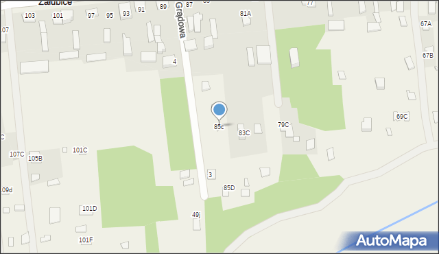 Stare Załubice, Mazowiecka, 85c, mapa Stare Załubice