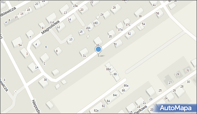 Stargard, Magnoliowa, 48a, mapa Stargard