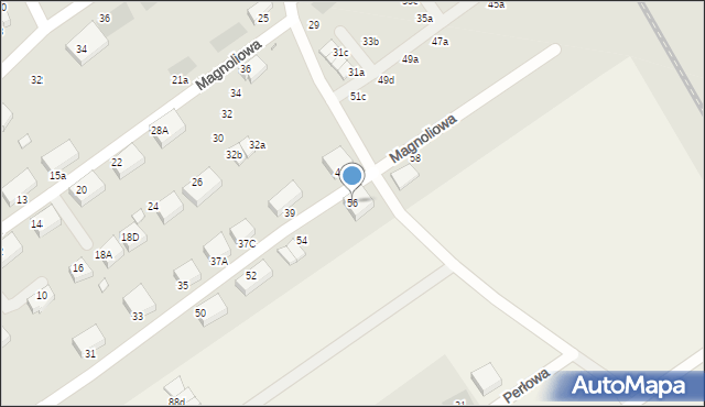 Stargard, Magnoliowa, 56, mapa Stargard