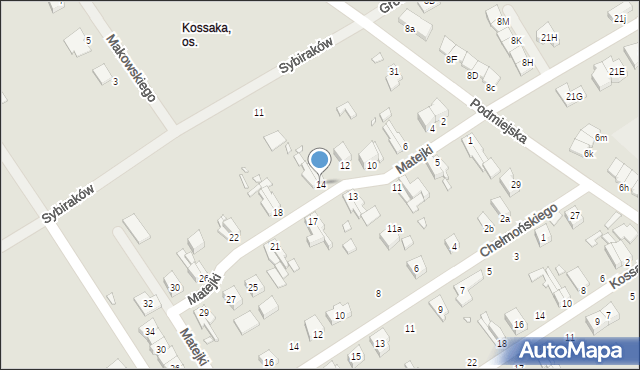 Stargard, Matejki Jana, 14, mapa Stargard