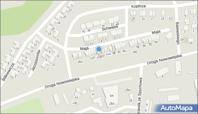 Starogard Gdański, Maja Kazimierza, dr., 11D, mapa Starogard Gdański