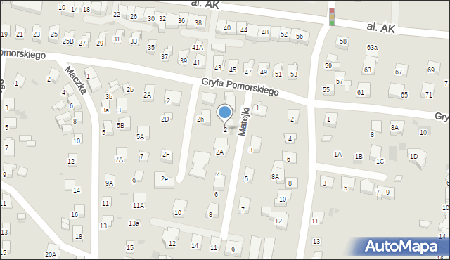 Starogard Gdański, Matejki Jana, 2, mapa Starogard Gdański