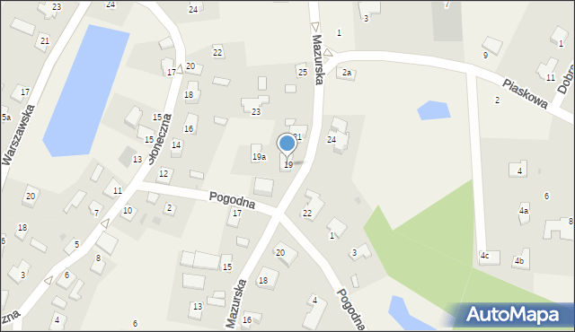 Stawiguda, Mazurska, 19, mapa Stawiguda