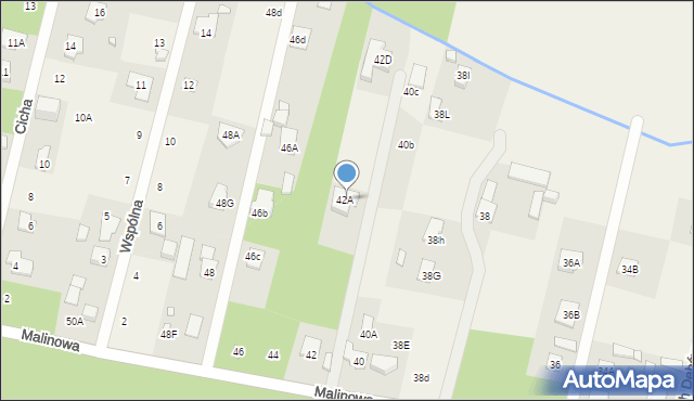 Stefanowo, Malinowa, 42B, mapa Stefanowo