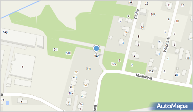 Stefanowo, Malinowa, 54f, mapa Stefanowo