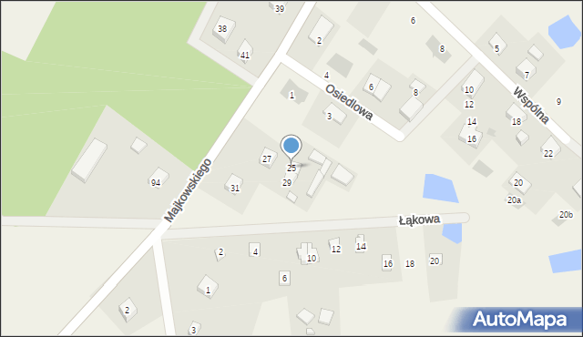 Stężyca, Majkowskiego Aleksandra, dr., 25, mapa Stężyca