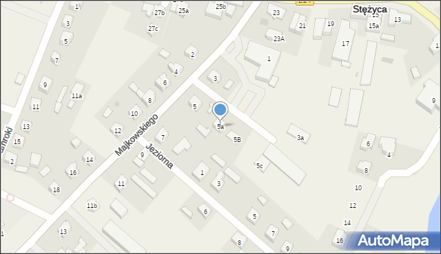 Stężyca, Majkowskiego Aleksandra, dr., 5a, mapa Stężyca