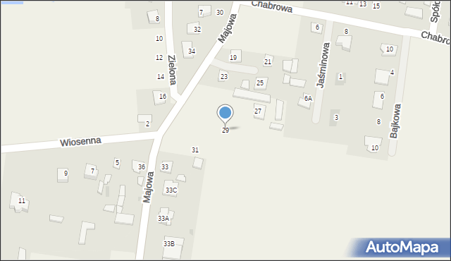 Stok Lacki-Folwark, Majowa, 29, mapa Stok Lacki-Folwark