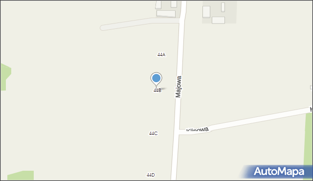 Stok Lacki-Folwark, Majowa, 44B, mapa Stok Lacki-Folwark