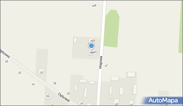 Stok Lacki-Folwark, Majowa, 44H, mapa Stok Lacki-Folwark