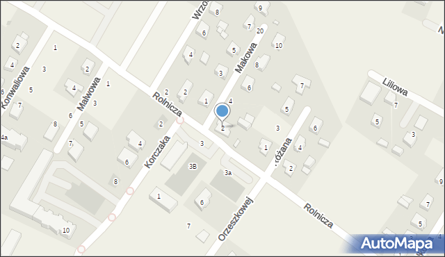 Strzałkowo, Makowa, 2, mapa Strzałkowo