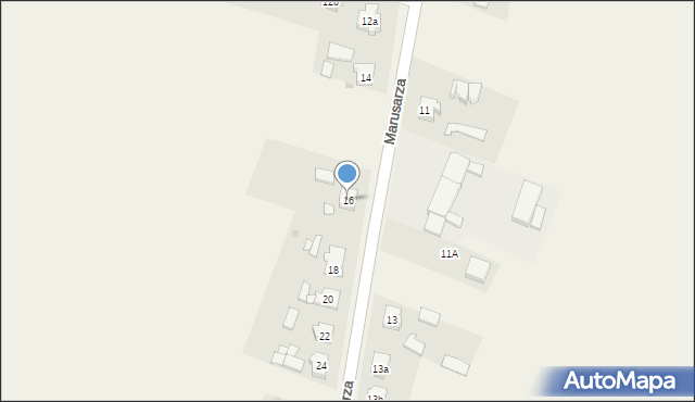 Strzałkowo, Marusarza, ks., 16, mapa Strzałkowo