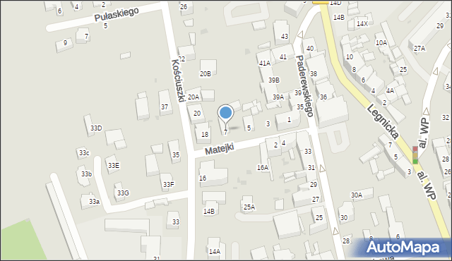 Strzegom, Matejki Jana, 7, mapa Strzegom