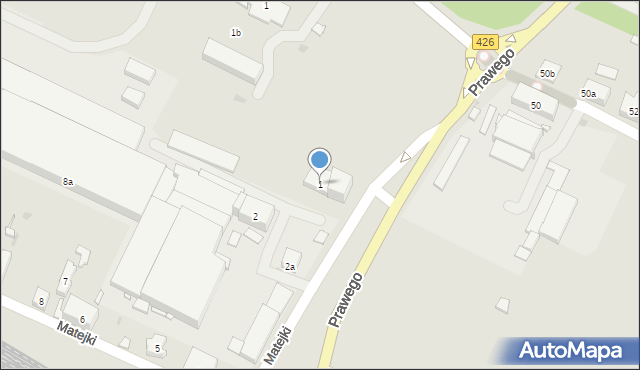 Strzelce Opolskie, Matejki Jana, 1, mapa Strzelce Opolskie