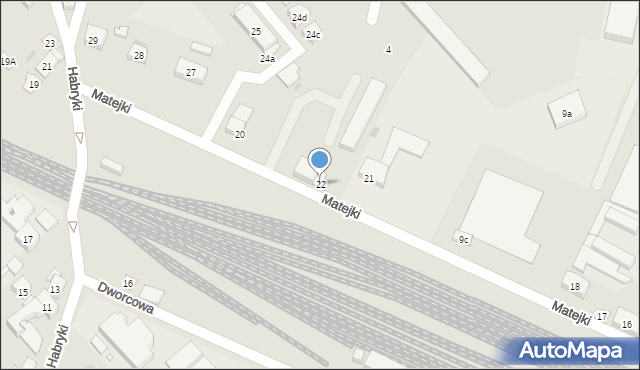 Strzelce Opolskie, Matejki Jana, 22, mapa Strzelce Opolskie