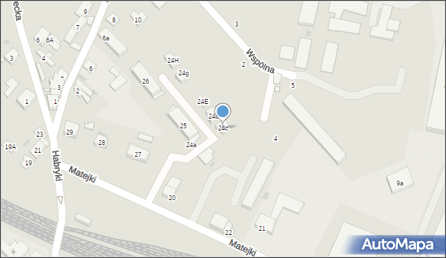 Strzelce Opolskie, Matejki Jana, 24c, mapa Strzelce Opolskie