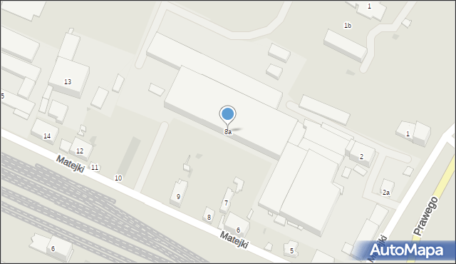 Strzelce Opolskie, Matejki Jana, 8a, mapa Strzelce Opolskie