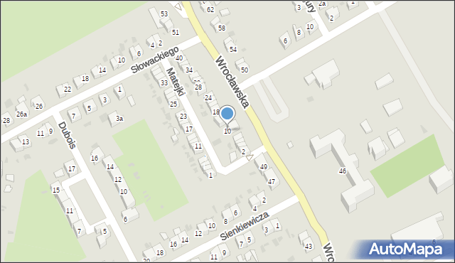 Strzelin, Matejki Jana, 10, mapa Strzelin