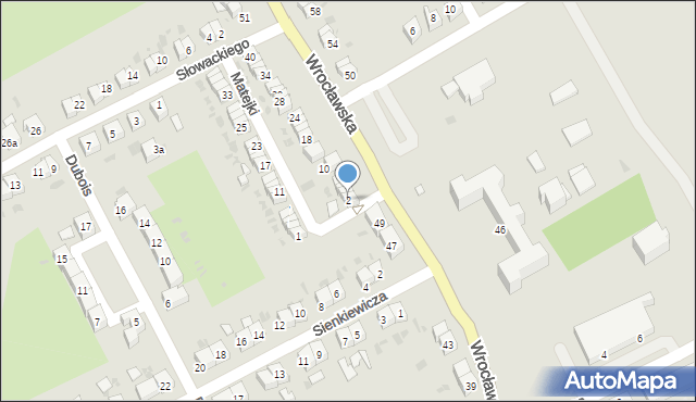 Strzelin, Matejki Jana, 2, mapa Strzelin