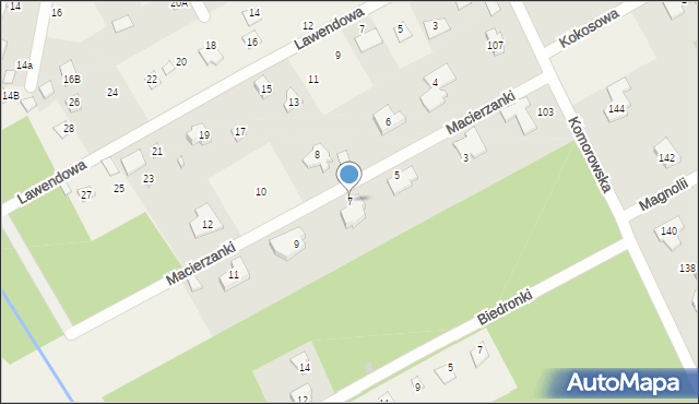 Strzeniówka, Macierzanki, 7, mapa Strzeniówka