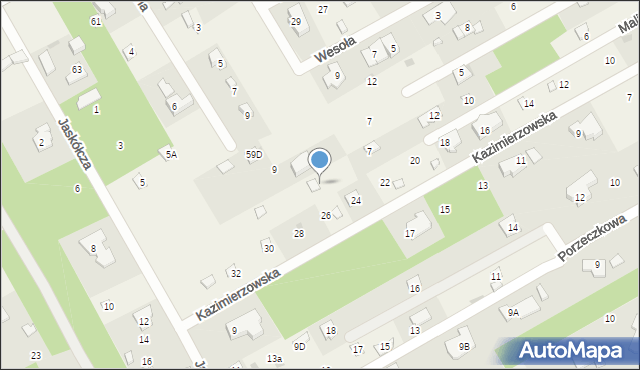 Strzeniówka, Malinowa, 16, mapa Strzeniówka